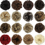 Hair Bun Pad Elastic Hair Rope Rubber Band Synthetic Hairpiece for Women