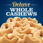 PLANTERS Deluxe Whole Cashews, 18.25 oz. Resealable Jar - Wholesome Snack Roasted in Peanut Oil with Sea Salt - Nutrient