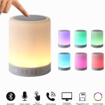 Night Light Bluetooth Speaker, Portable Wireless Bluetooth Speakers, Touch Control Bedside Table Light, Outdoor Speakers