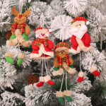 4Pcs Christmas Hanging Pendants Santa Claus Dolls Christmas Tree Decorations for Home Natal Xmas Ornaments.