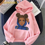 Girl magic hoodies women melanin poppin sweatshirt women BLM velcet thick wning coat winter autumn clothes.