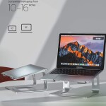 Laptop Stand, Ergonomic Aluminum Laptop Computer Stand, Detachable Laptop Riser Notebook Holder Stand Compatible with Ma