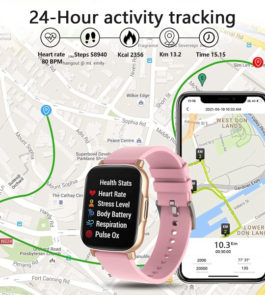 Smart Watch, Women Fitness Tracking Watch, Men Activity Tracking Smart Watches