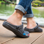 Men Wearable Flat Summer Beach Aqua Slipper Outdoor Swimming Sandals Gardening Shoes
