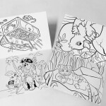 Coloring books printing for children in stock