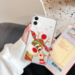 Christmas Elk Snow Santa Cartoon Phone Case For iPhone 11 12 13 Mini Pro Max X XR XS Max 8 7 6 Plus SE 2020.