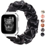 Apple Watch SE Scrunchies 42mm 40mm Women Rose Gold Elastic Strap 38mm 44mm for Apple Watch 6 5 4 3 2 1.