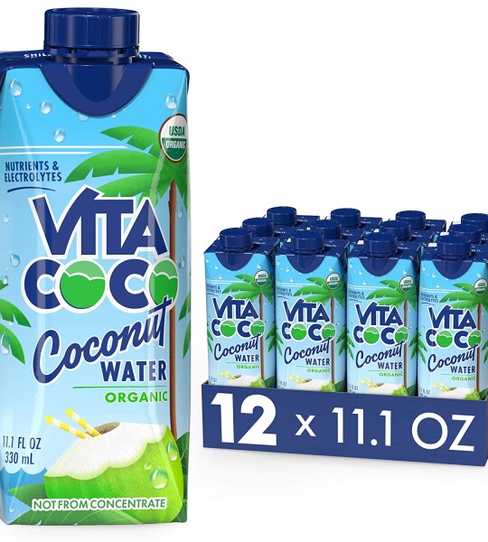 Vita Coco Coconut Water, Pure Organic | Refreshing Coconut Taste | Natural Electrolytes | Vital Nutrients | 11.1 Oz (Pac