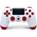 PS4 Wireless Controller Remote Gamepad Compatible White & Red