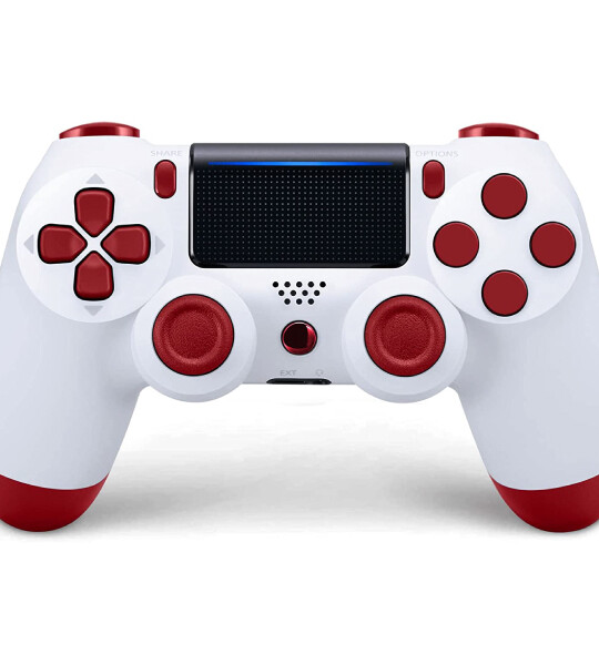 PS4 Wireless Controller Remote Gamepad Compatible White & Red