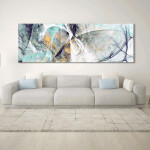 Oil Painting Posters and Prints Wall Art Canvas Painting Trees and Lakes Pictures for Living Room