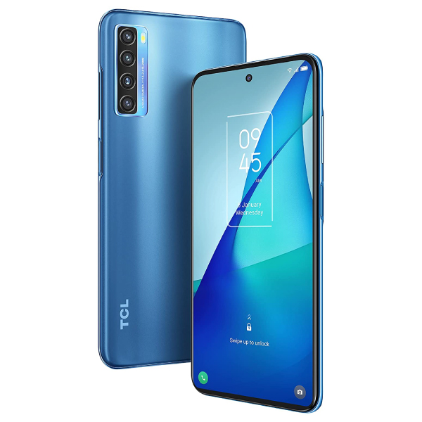 TCL Android Smartphone with Fast Charging Unlocked Blue