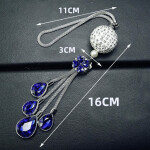 Car Rearview Mirror Pendant, Crystal Ball Hanging Ornaments For Car Decoration