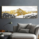 Oil Painting Posters and Prints Wall Art Canvas Painting Trees and Lakes Pictures for Living Room