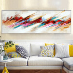 Oil Painting Posters and Prints Wall Art Canvas Painting Trees and Lakes Pictures for Living Room