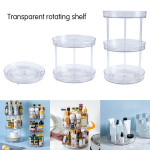 360 Rotation Transparent Rotatable Plastic Storage Box