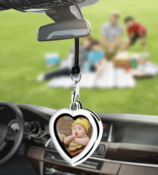 Car pendant Photo frame Hanging Ornaments For Car Decoration Gifts