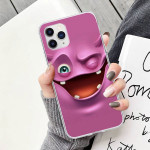 3D Funny Face Transparent  Cover For Samsung Galaxy