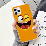 3D Funny Face Transparent  Cover For Samsung Galaxy