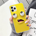 3D Funny Face Transparent  Cover For Samsung Galaxy