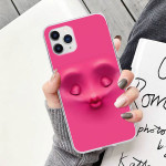 3D Funny Face Transparent  Cover For Samsung Galaxy