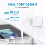 iPhone 13 12 Fast Charger, 2-Pack 20W USB C Wall Charger, Dual Port PD Power Delivery Fast Charge Block Plug for iPhone