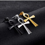 Stainless Steel Symbol of Life Unisex Cross Necklaces Jewelry Gifts