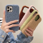 Fashion Teddy Plush Soft Phone Case for iPhone 13 12 11 Pro Max XS Max XR X SE.