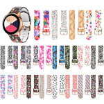 20mm 22mm 18mm Silicone Strap For Samsung Galaxy Watch Gear S3 Active 2 Graffiti style strap watch band.