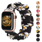 Apple Watch SE Scrunchies 42mm 40mm Women Rose Gold Elastic Strap 38mm 44mm for Apple Watch 6 5 4 3 2 1.