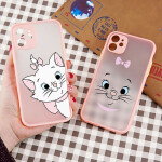 Cute Cartoon Marie-Cats Pattern Phone Case Matte Cover for iPhone 11 12 13 Pro Max XS XR 6s 7 8 Plus SE2 Mini.