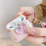 Colorful Hearts Bracelet Keychain Earphone Soft Case For Apple AirPods 1 2 Pro 3 Wireless Headset Box Cover.