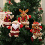 4Pcs Christmas Hanging Pendants Santa Claus Dolls Christmas Tree Decorations for Home Natal Xmas Ornaments.