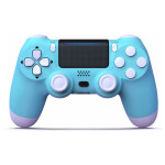 Wireless Dual Vibration Game Joystick Controller for PS4 Blue