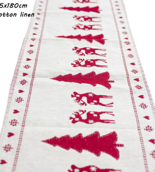 Christmas Party Linen Table Runner Merry Christmas Decorations for Home 2022 Snowman Xmas Tree  Happy New Year