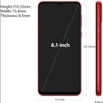 Ulefone Note 6 Smartphone  Unlocked Cell Phones Android 11 Red