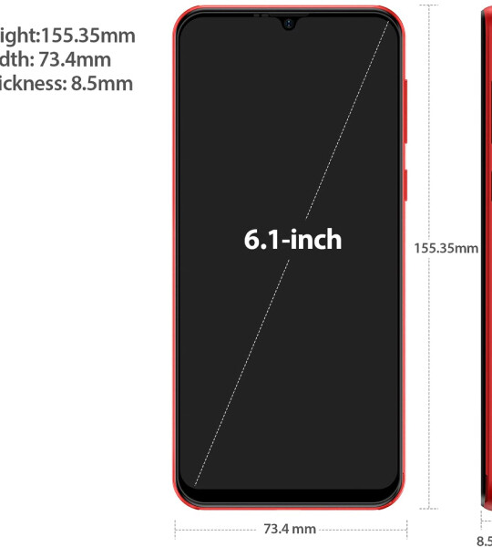 Ulefone Note 6 Smartphone  Unlocked Cell Phones Android 11 Red