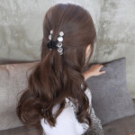 Crystal Pearl Flower Hair Claws For Women