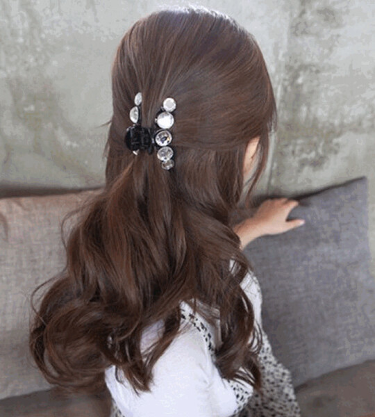Crystal Pearl Flower Hair Claws For Women