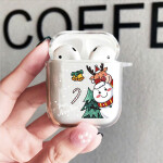 Airpods 1 2 Earphone Coque Christmas Fundas Clear Case Covers Earpods For Apple Airpod 1 2 Box New Year Gift.