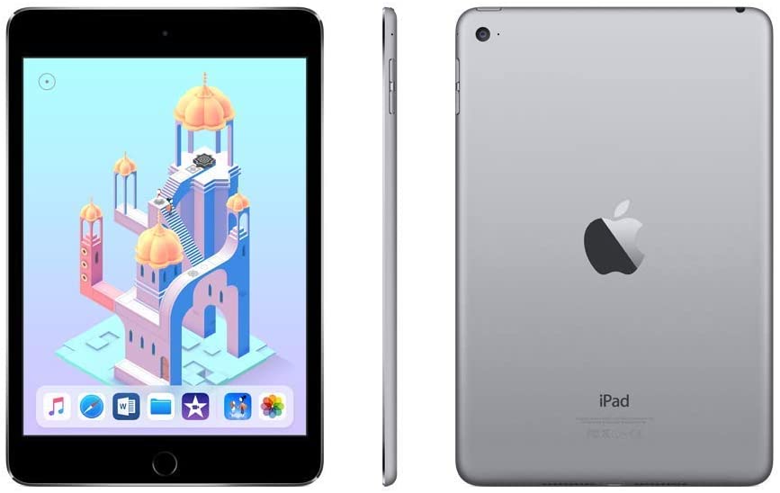 Apple iPad Mini 4, 128GB, Space Gray - WiFi (Renewed)
