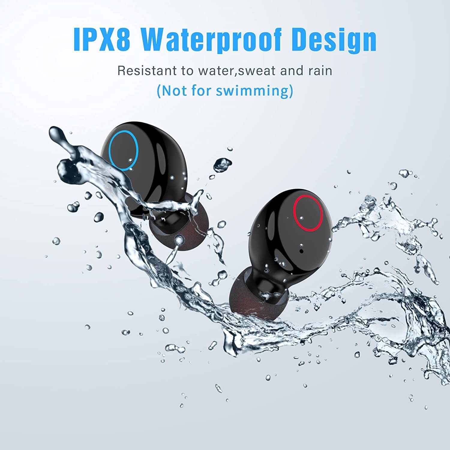 Bluetooth Earbuds, Wireless Earbuds with Charging Case Waterproof Bluetooth Headphones