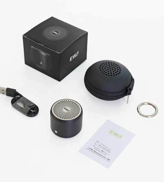 Travel Case Packed, EWA A106 Pro Portable Bluetooth Speaker with Custom Bass Radiator, Brief Design, IP67 Waterproof, Pe