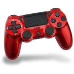 Wireless Controller for PS4 Game Piano Red Black