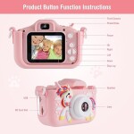 Kids Camera Toys Christmas Birthday Gifts for Boys and Girls Kids Toys 3 4 5 6 7 8 9 10 11 12 Year Old Toys for Girls.