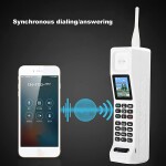 Vintage Cellphone, 1.77'' HD Display Screen New Classic Old Mobile Phone with 4500mAh Battery,GSM 850MHz/900MHz(White)