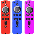 Silicone Cover Case for TV Remote Red & Blue