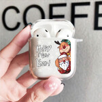 Airpods 1 2 Earphone Coque Christmas Fundas Clear Case Covers Earpods For Apple Airpod 1 2 Box New Year Gift.