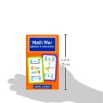 School Zone  Math War Addition & Subtraction Game Cards  Ages 6 and Up Kindergarten 1st Grade 2nd Grade Math Games