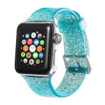 Apple Watch band 40mm 44mm iWatch 38mm 42mm Bling silicone watchband bracelet Apple watch 4 3 5 se 6.